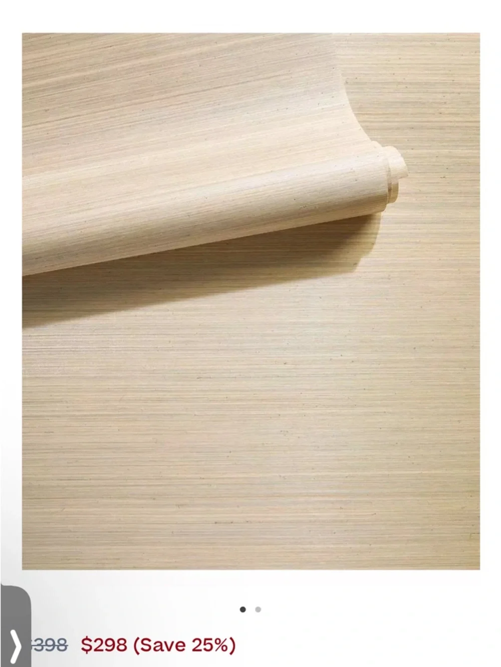 Serena & Lily Neutral Natural Grasscloth Wallpaper - Dessert